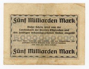 Russia, Kaliningrad/Königsberg, 5 billion marks 1923 (433)