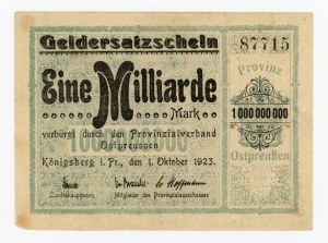 Russia, Kaliningrad/Königsberg, 1 billion marks 1923 (435)