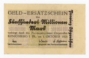 Russia, Kaliningrad/Königsberg, 500 million marks 1923 (436)