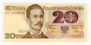 People's Republic of Poland, 20 gold 1982 AS (471)