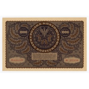 II RP, 1.000 mkp 1919 III Serja AW (474)
