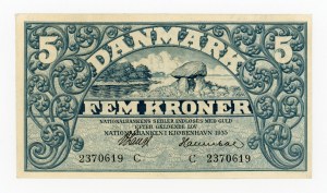 Denmark, 5 Kroner 1935 (488)