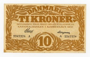 Denmark, 10 kroner 1930 (492)
