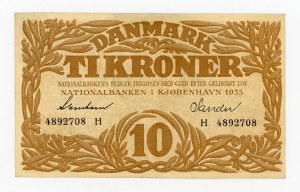 Denmark, 10 kroner 1935 (494)