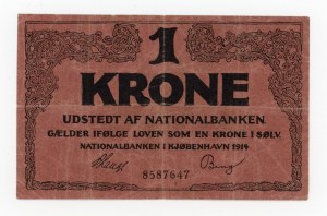 Denmark, 1 crown 1914 (495)
