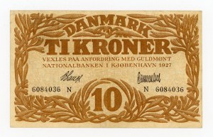 Denmark, 10 kroner 1927 (496)