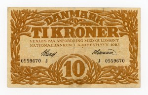 Denmark, 10 Kroner 1923 (497)