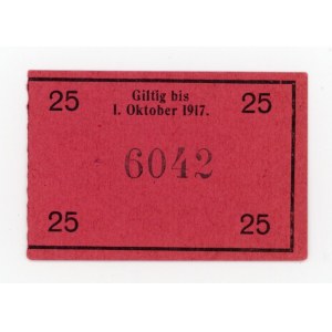 Tychy/Tichau, 25 fenigów 1917 (2001)