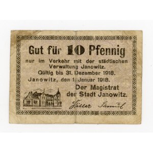Janowiec/Janowitz, 10 fenigów 1918 (2015)