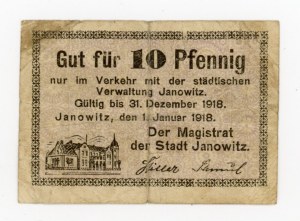 Janowiec/Janowitz, 10 fenig 1918 (2015)