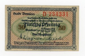 Breslau/Breslau, 50 fenig 1918/1919 D (2021)