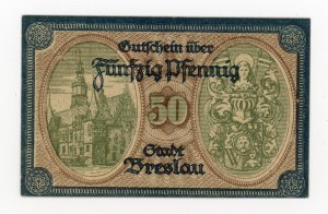 Breslau/Breslau, 50 fenig 1918 B (2022)