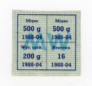 Supply card, April 1988 - MW (2023)