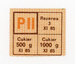Supply card, November 1985 - P II (2030)