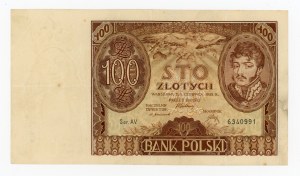 II RP, 100 gold 1932 AV - additional watermark +X+ (2037)
