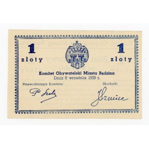 Będzin, Komitet Obywatelski, 1 złoty 1939 (331)