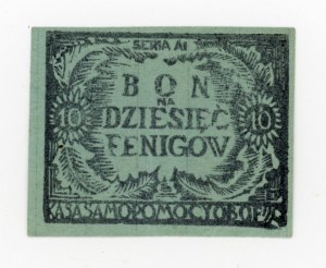Dobiegniew/Woldenberg, OB Self-Help Fund. OF. II C, 10 fenigs (1944) - Series A I (333)