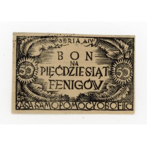 Dobiegniew/Woldenberg, Kasa Samopomocy OB. OF. II C, 50 fenigów (1944) - Seria A IV (334)