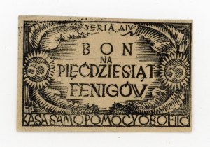 Dobiegniew/Woldenberg, OB Self-Help Fund. OF. II C, 50 fenigs (1944) - Series A IV (334)