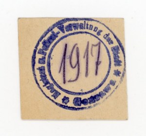 Gąsawa/Gonsawa, Magistrat u. Polizei Verwaltung, 50 fenig 1917 (335)