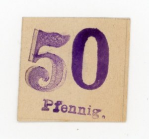 Gąsawa/Gonsawa, Magistrat u. Polizei Verwaltung, 50 fenig 1917 (335)