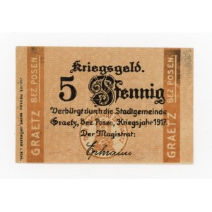 Grodzisk Wlkp./Graetz, Magistrat, 5 fenigów 1917 (338)