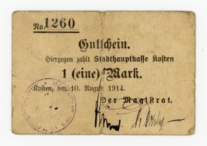 Koscian/Kosten, Magistrat, 1 mark 1914 (342)