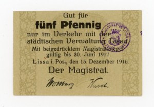 Leszno/Lissa, Magistrat, 5 fenig 1916 (344)