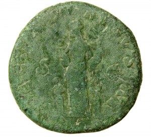 Roman Empire, Faustina II the Younger (161-175 AD), Sesterc (107)