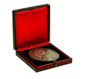 France/Poland, SILVER Gabriel de La Reynie Medal, dedication on box to the President of the City of Warsaw (109)