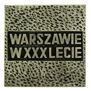 PRL, Medal SREBRO, Warszawie w XXX lecie 1974, 194 g. (110)