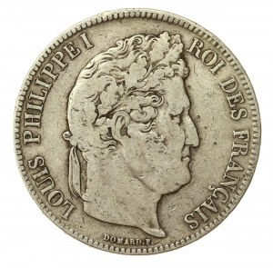 France, Louis Philippe I, 5 francs 1837 W, Lille (131)