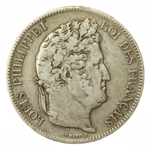 Francja, Ludwik Filip I, 5 franków 1832 BB, Strasburg (133)