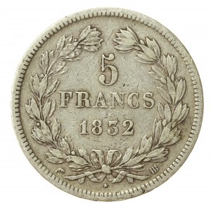 France, Louis Philippe I, 5 francs 1832 BB, Strasbourg (133)