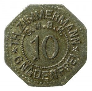 Pilawa Górna/Gnadenfrei, Th. Zimmermann, 10 fenig n.d. (357)