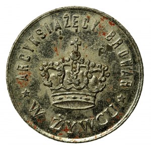 Zywiec, Browar Książęcy, 1933, token issued on the occasion of the Congress of Polish Physicians and Naturalists (362)