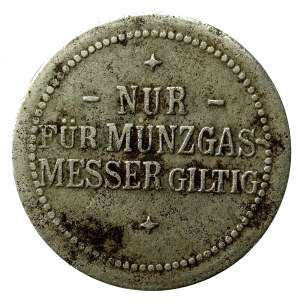 Opole/Oppeln, Staedtisches Gaswerk, n.d. gas meter token, iron (375)