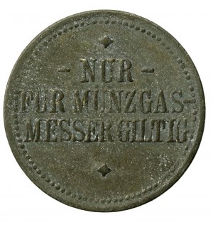Opole/Oppeln, Staedtisches Gaswerk, n.d. gas meter token, zinc (377)