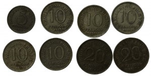 Kingdom of Poland, set of 5-20 fenigs 1917 and 1918. total 8 pcs. (782)