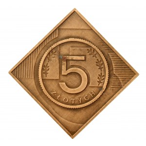 III RP, 5 złotych klipa 10 lat w obiegu (783)