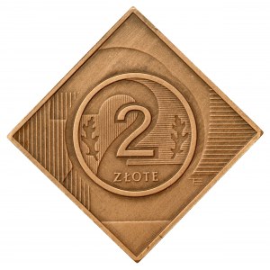 III RP, 2 złote klipa 10 lat w obiegu (785)