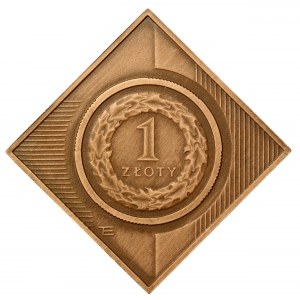 III RP, 1 złoty klipa 10 lat w obiegu (786)