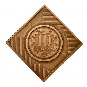 III RP, 10 groszy klipa 10 lat w obiegu (789)