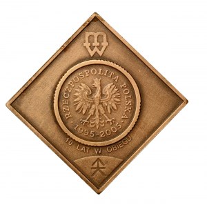 III RP, 10 groszy klipa 10 lat w obiegu (789)
