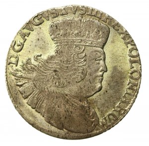 Augustus III Saxon, two-zloty (8 pennies) 1753 EC, Leipzig (502)