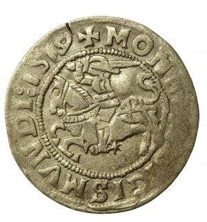 Sigismund I the Old, Half-penny 1519, Vilnius. Reverse 5 dots (508)