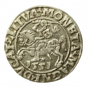 Zygmunt II August, Półgrosz 1551, Wilno - LI/LITVA (509)