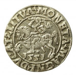 Sigismund II Augustus, Half-penny 1551, Vilnius - LI/LITVA (509)