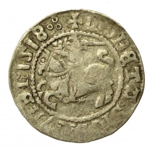 Sigismund I the Old, Half-penny 1518, Vilnius. Av. 3 dots (519)