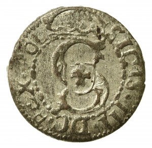 Sigismund III Vasa, 1612 shilling, Riga, punctuation of date error (524)